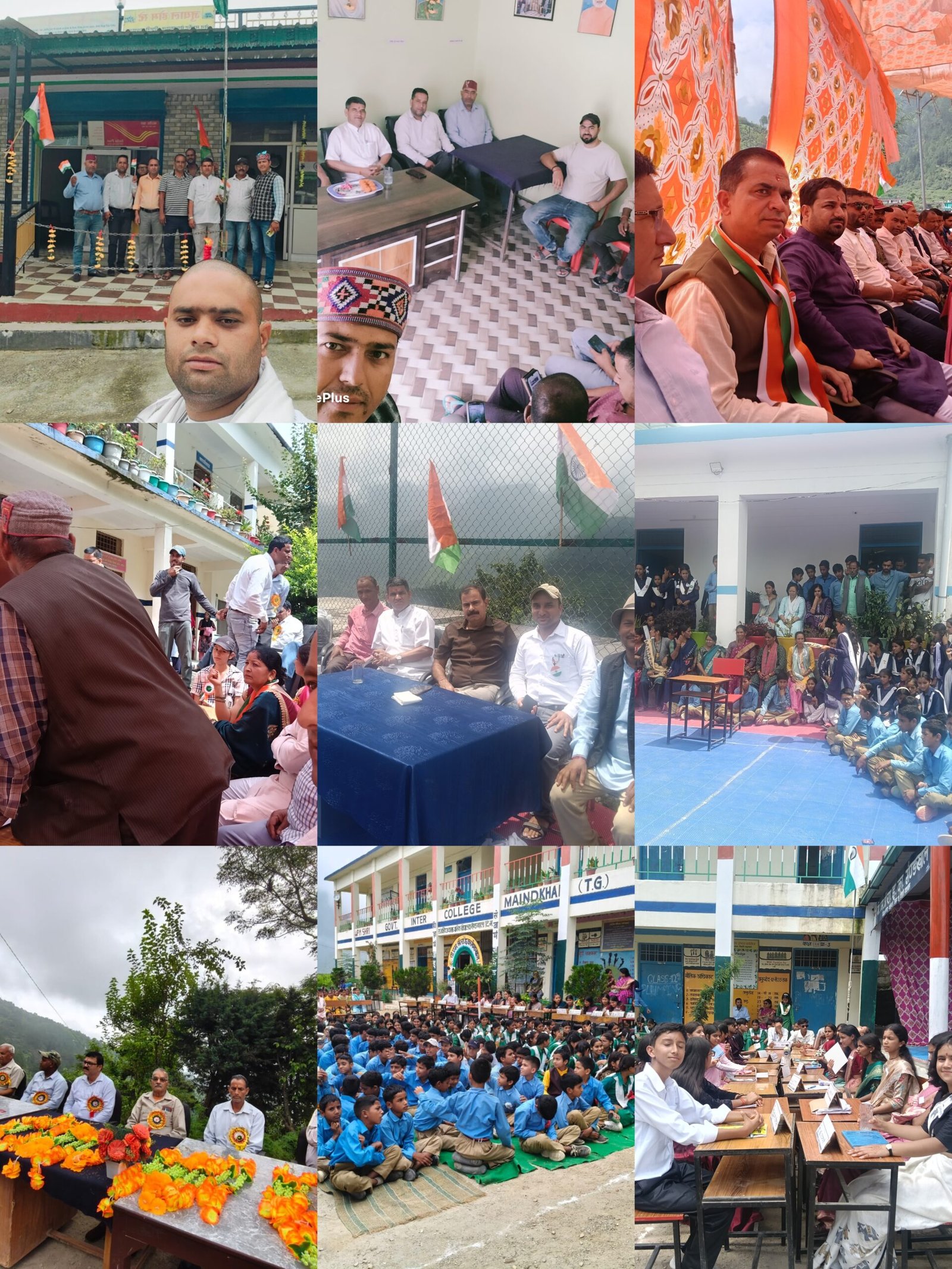 टिहरी गढ़वाल।।छाम-मैण्डखाल,कण्डीसौड़ क्षेत्र में देशभक्ति के रंग में रंगा स्वतंत्रता दिवस।