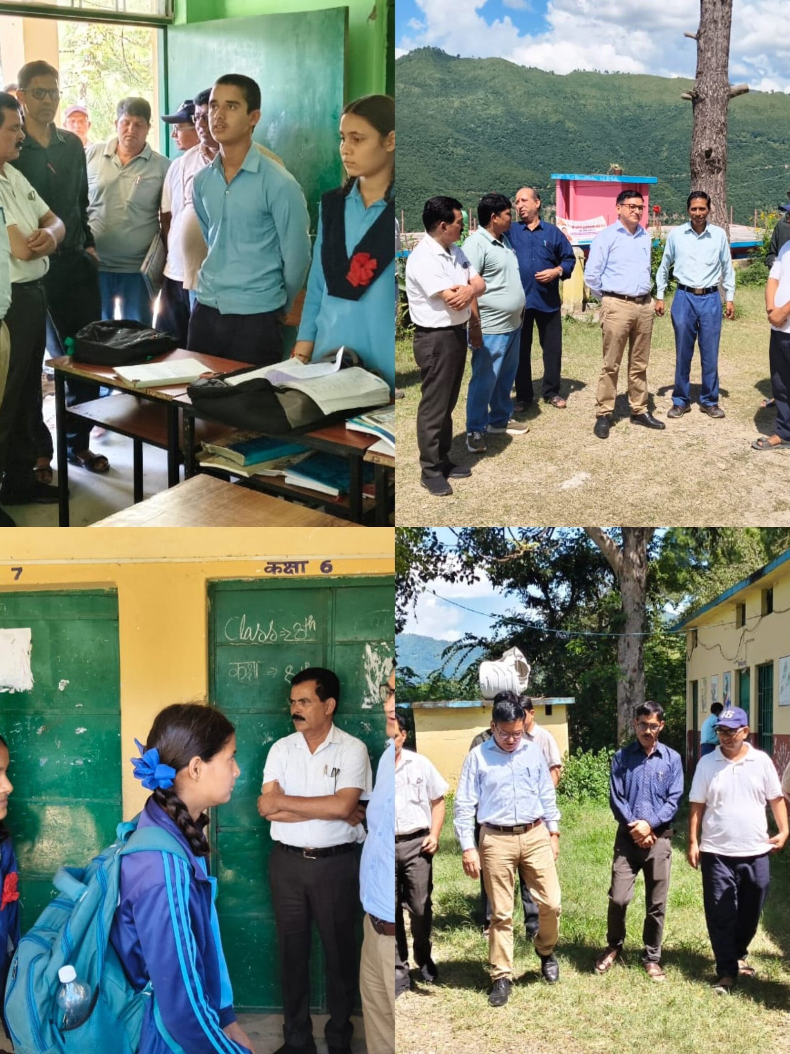 उत्तराखंड।। टिहरी गढ़वाल के खरसाड़ा के विद्यालयों में पहुंचे अपर जिलाधिकारी ने व्यवस्थाओं का लिया जायजा।